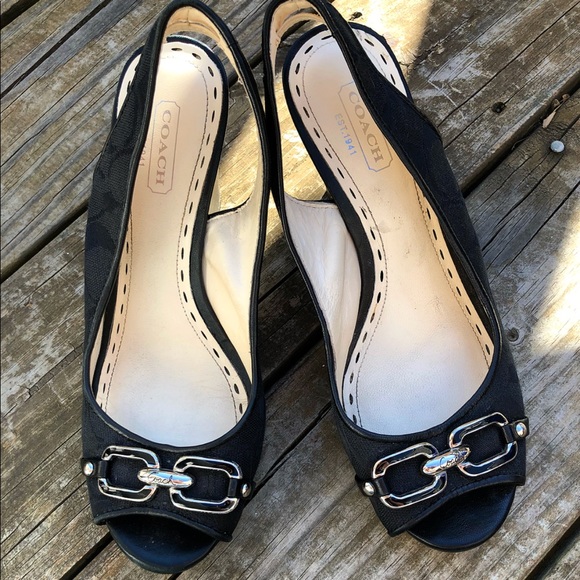 Coach canvas small wedge - Picture 1 of 3